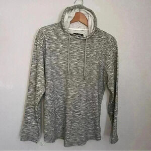Company Eighty One Men’s Hooded Gray Pullover With Hood & Drawstring Size L EUC
